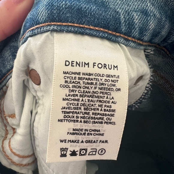 Aritzia Denim Forum Arlo High Rise Straight Jean LIKE NEW - Picture 5 of 9